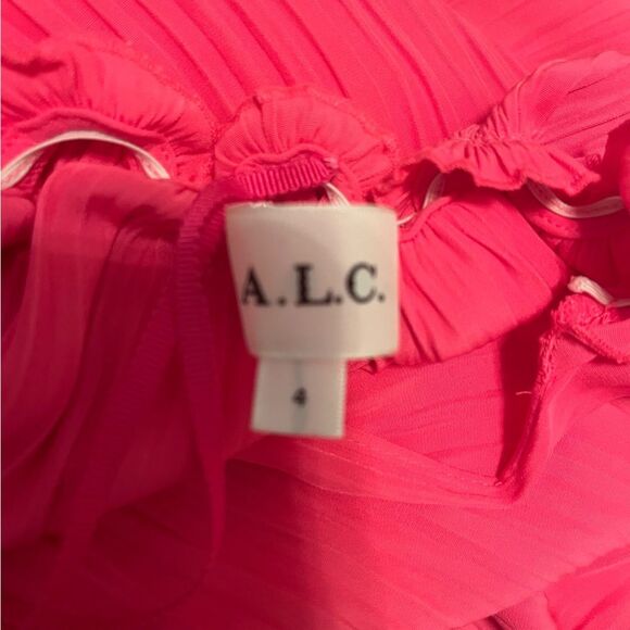 A.L.C. Vibrant Pink Halter Dress - Picture 11 of 16